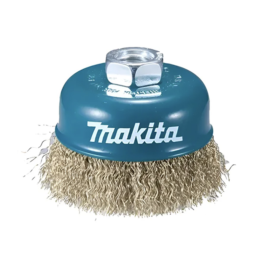 [D39774] CARDA COPA DE ALAMBRE ONDULADO LATONADO 3" 5/8"-11UNC