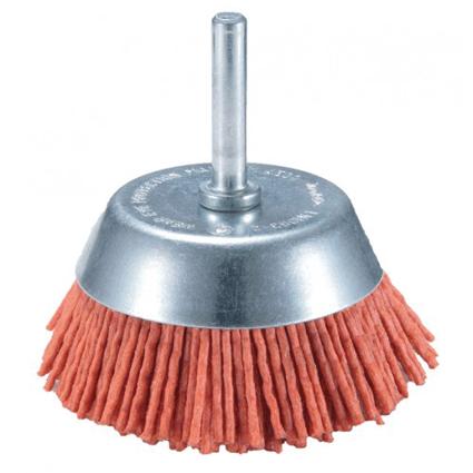 [D45509] Cepillo Circular De Copa Nylon 2 Grano 80 Zanco 1/4"