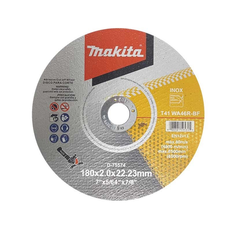 [D75574] Disco de corte Acero Inoxidable 7"X5/64"X7/8"