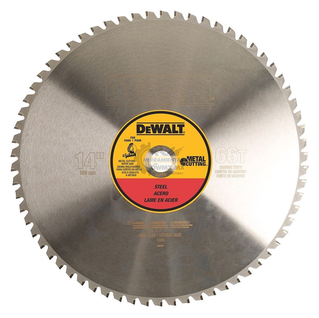 [DWA7747] Disco De Carburo Para Metales 14" 66 Dientes