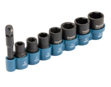 [E12289] Juego de Dados de Impacto Milimetricos Cuadro 1/4" (8 pzas)
