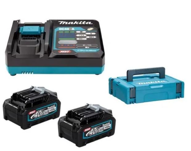 [191J93-9] Cargador DC40RA(1) + Bateria BL4040 (2) 40 V XGT + Makpac